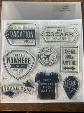Travelogue Vacation Stamp Set - Close to my heart - used